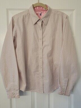 Womens Twenty X Tailored Fit Womens Pink Pearl Snap Shirt XL